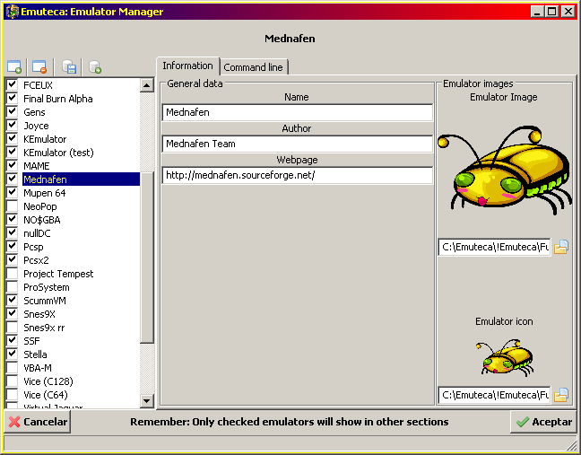 Gestor de emuladores 0.7.0.49